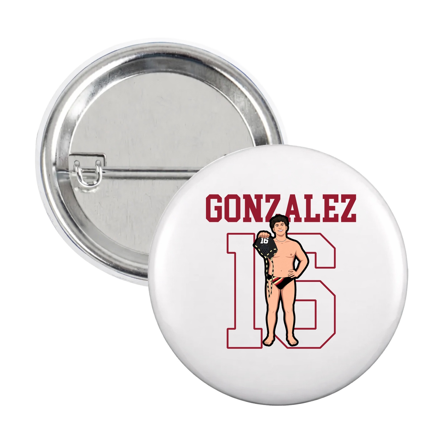 Game Day Button — Shirsey in White