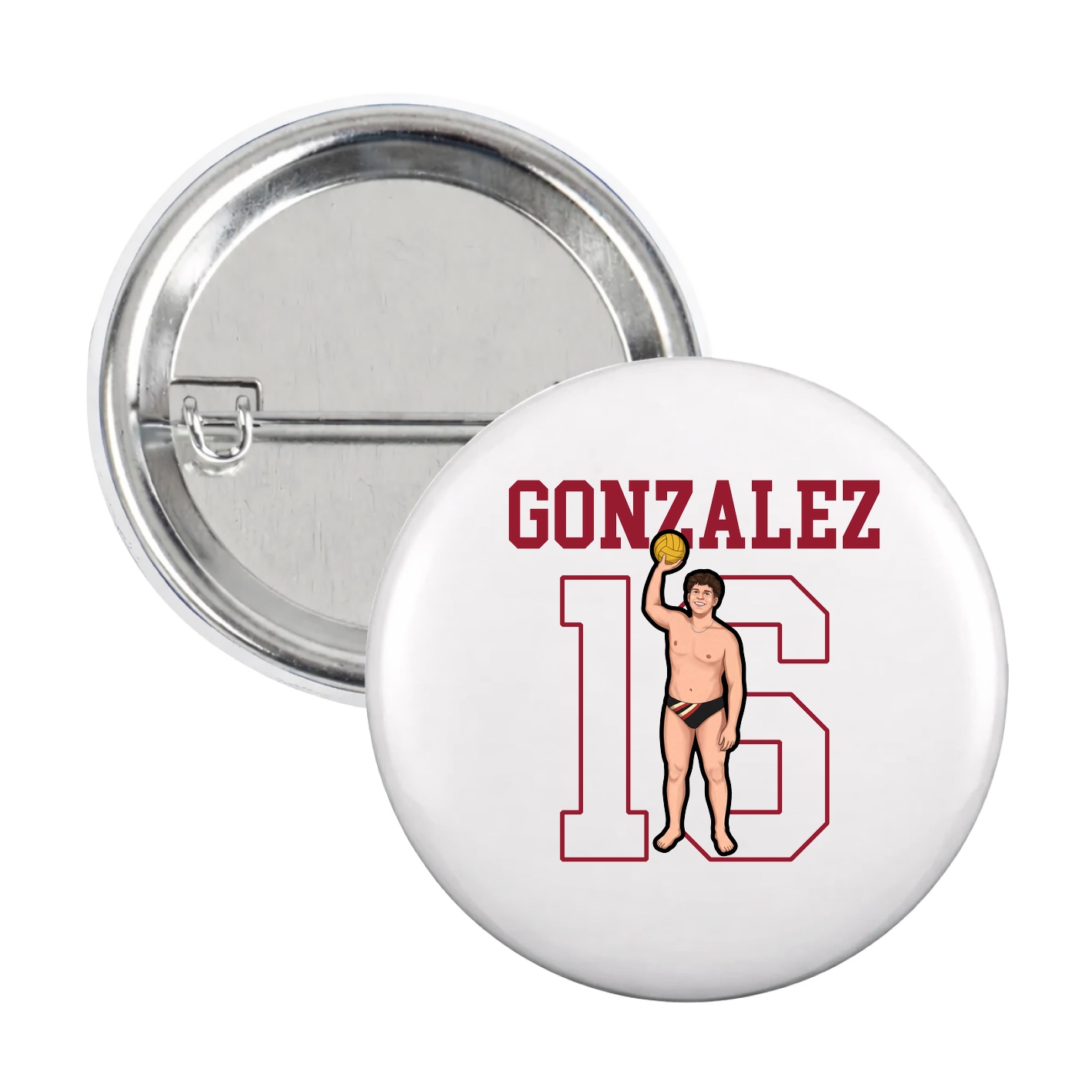 Game Day Button — Shirsey in White