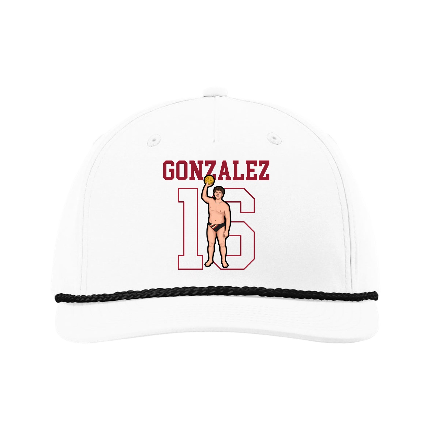 Five-Panel Classic Rope Cap — Shirsey in White