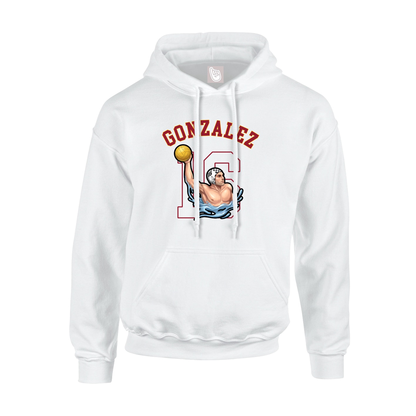 Youth Hoodie — Shirsey Arch in White