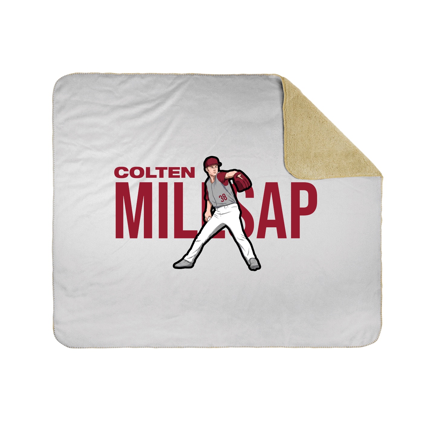 Throw Blanket — Player Name in White