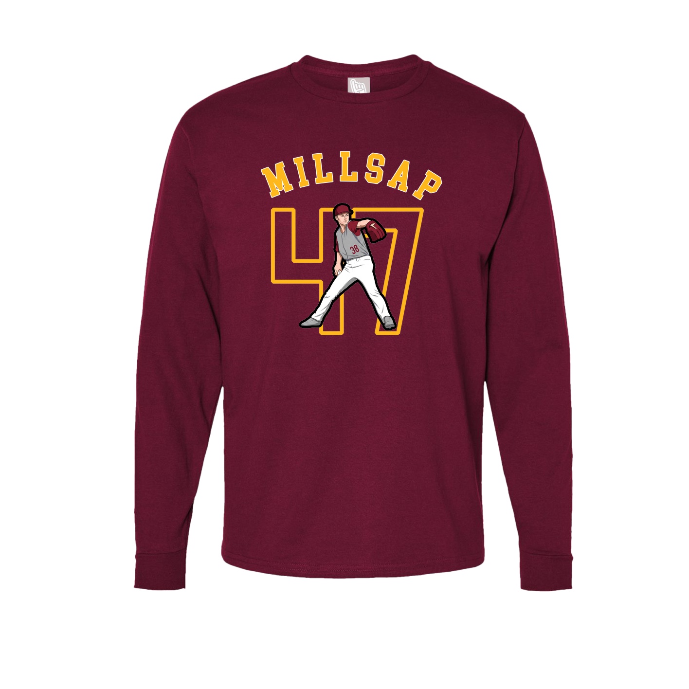 Long Sleeve Tee — Shirsey Arch in Cardinal