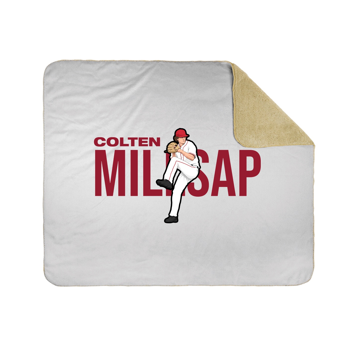 Throw Blanket — Player Name in White