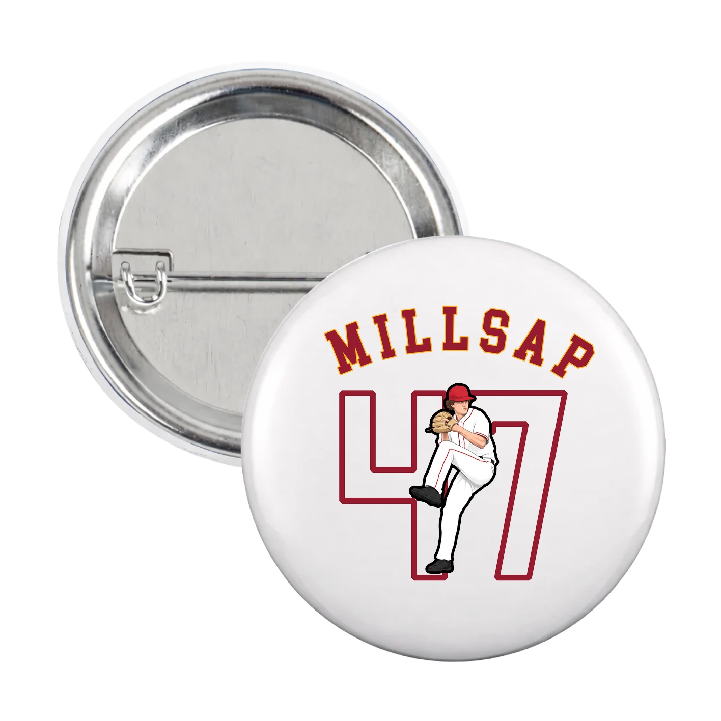 Game Day Button — Shirsey Arch in White