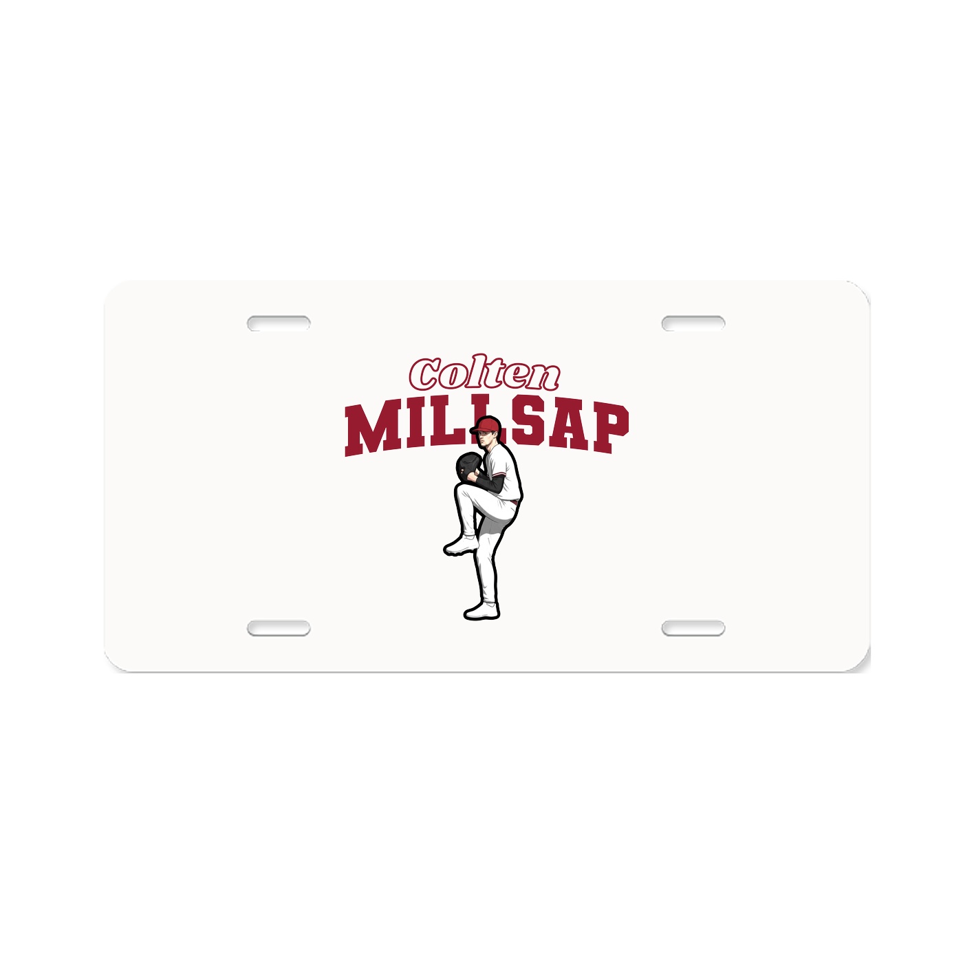 License Plate — Name Arch in Classic
