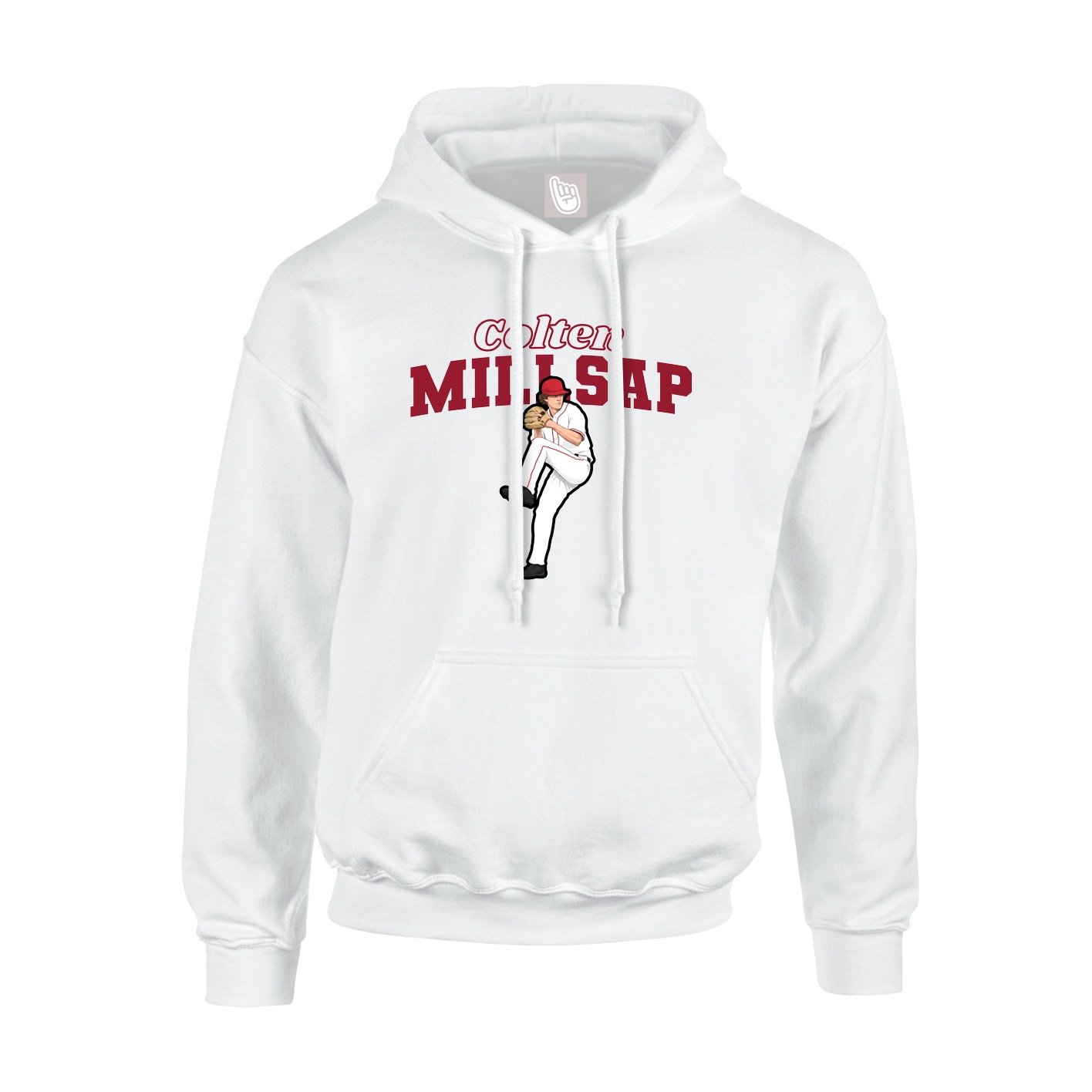 Hoodie — Name Arch in White