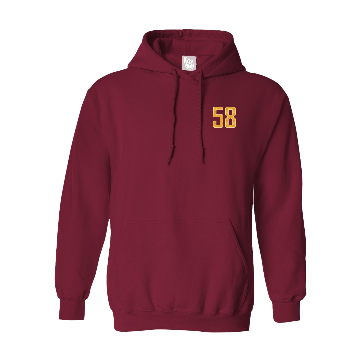 Hoodie — Front Shirsy in Cardinal
