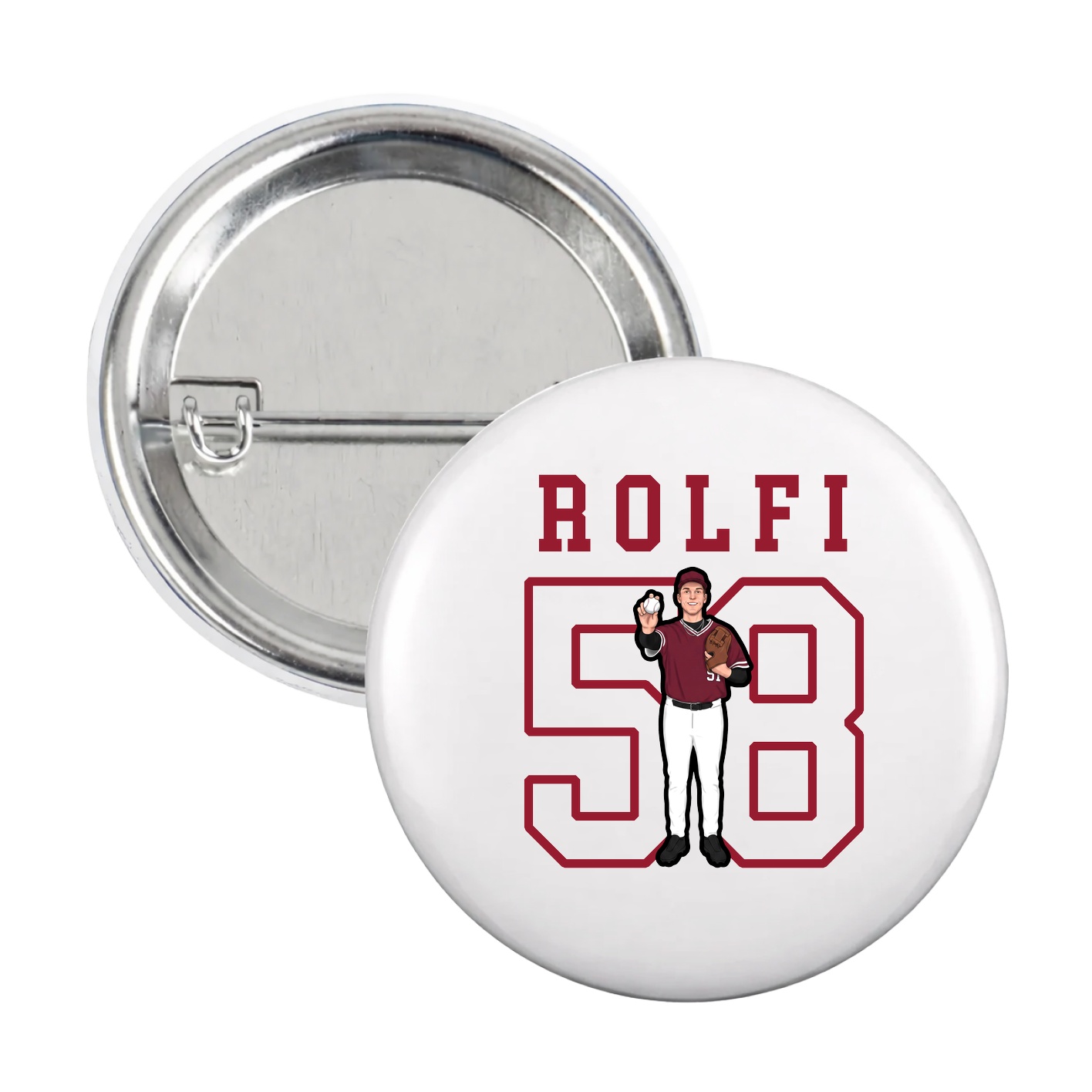 Game Day Button — Shirsey in White