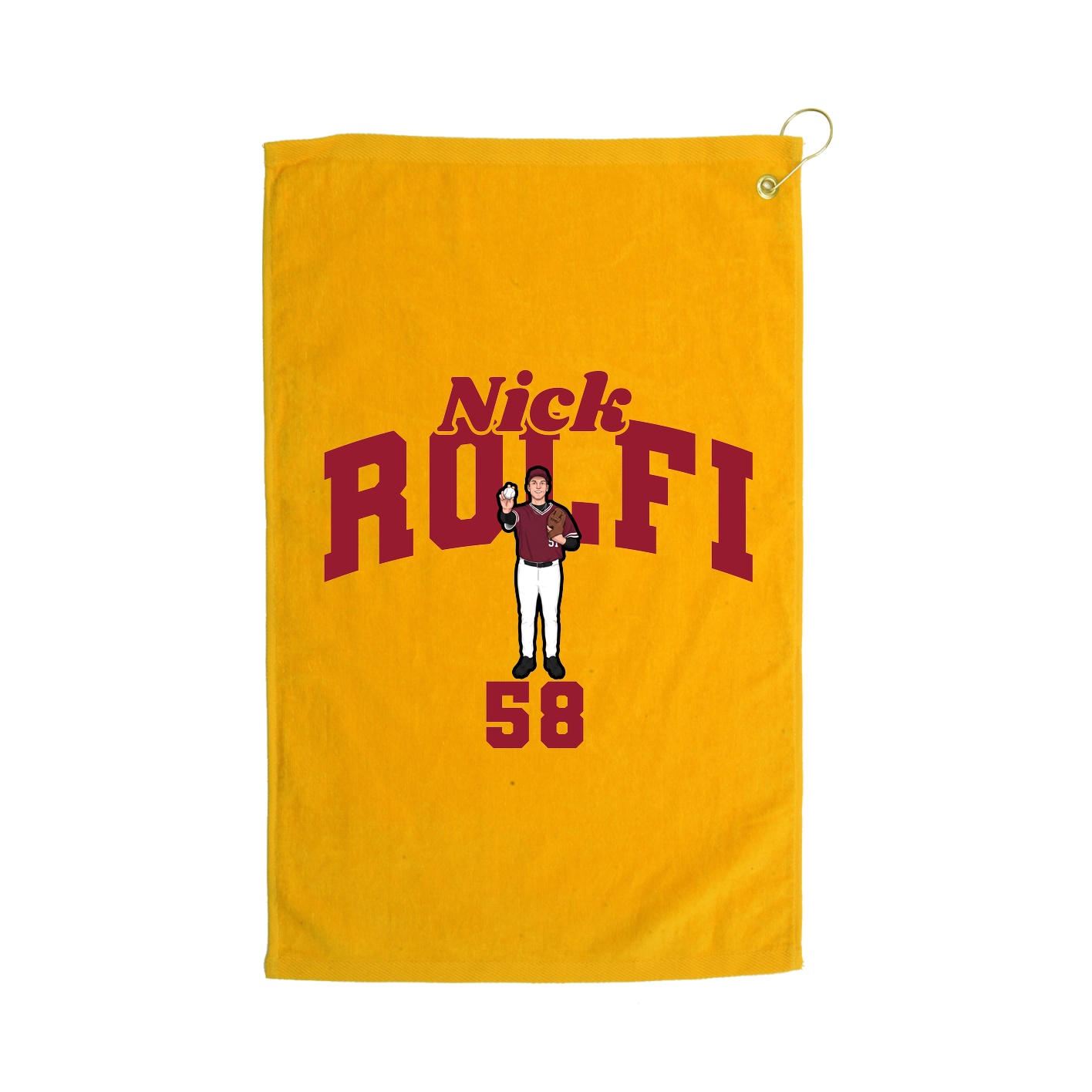 Golf Towel — Signature Arch in Gold