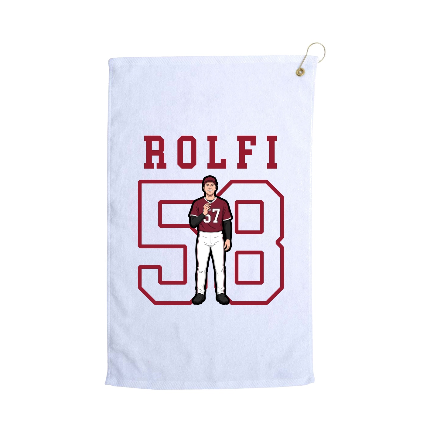 Golf Towel — Shirsey in White