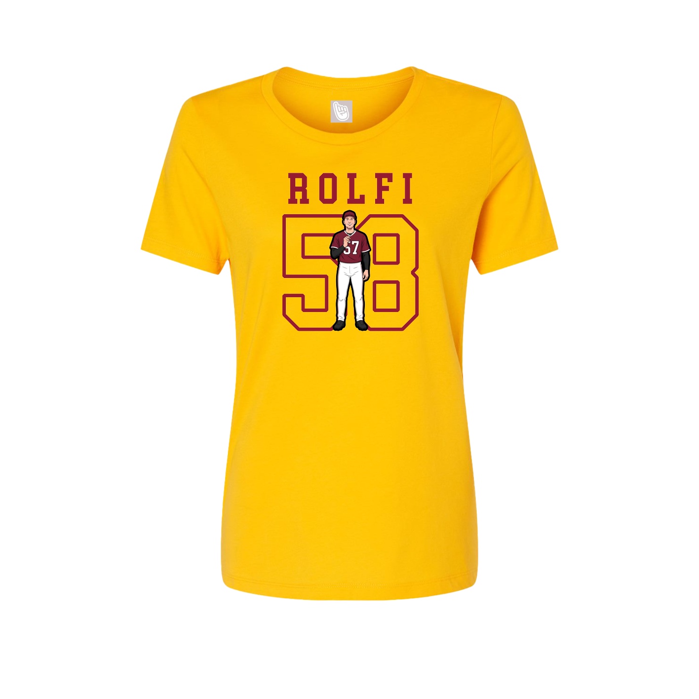 Fitted Women's Tee — Shirsey in Gold