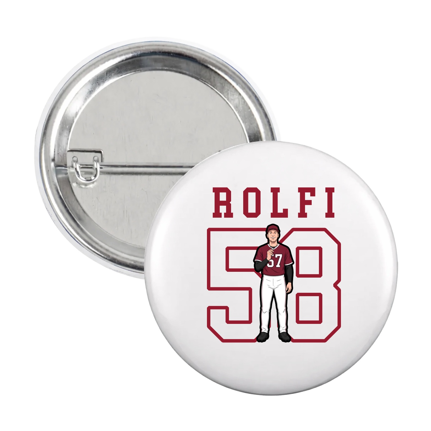 Game Day Button — Shirsey in White
