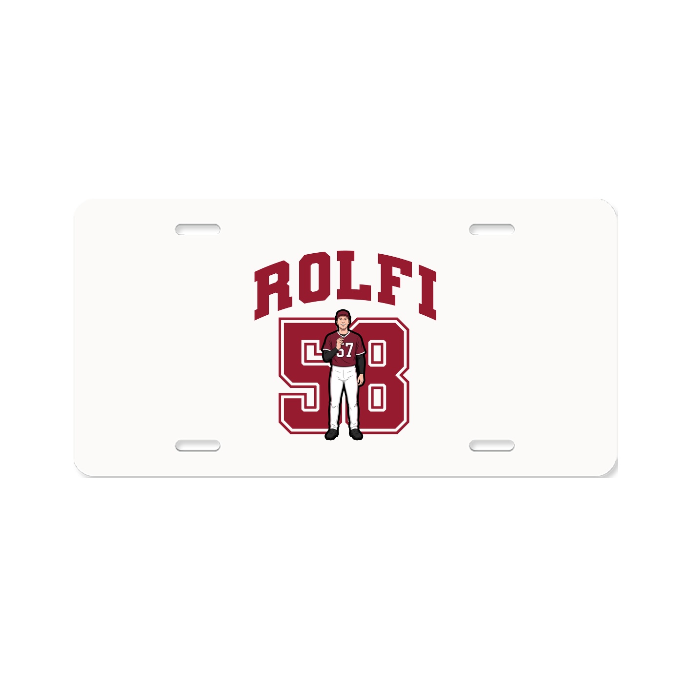 License Plate — Number in Classic