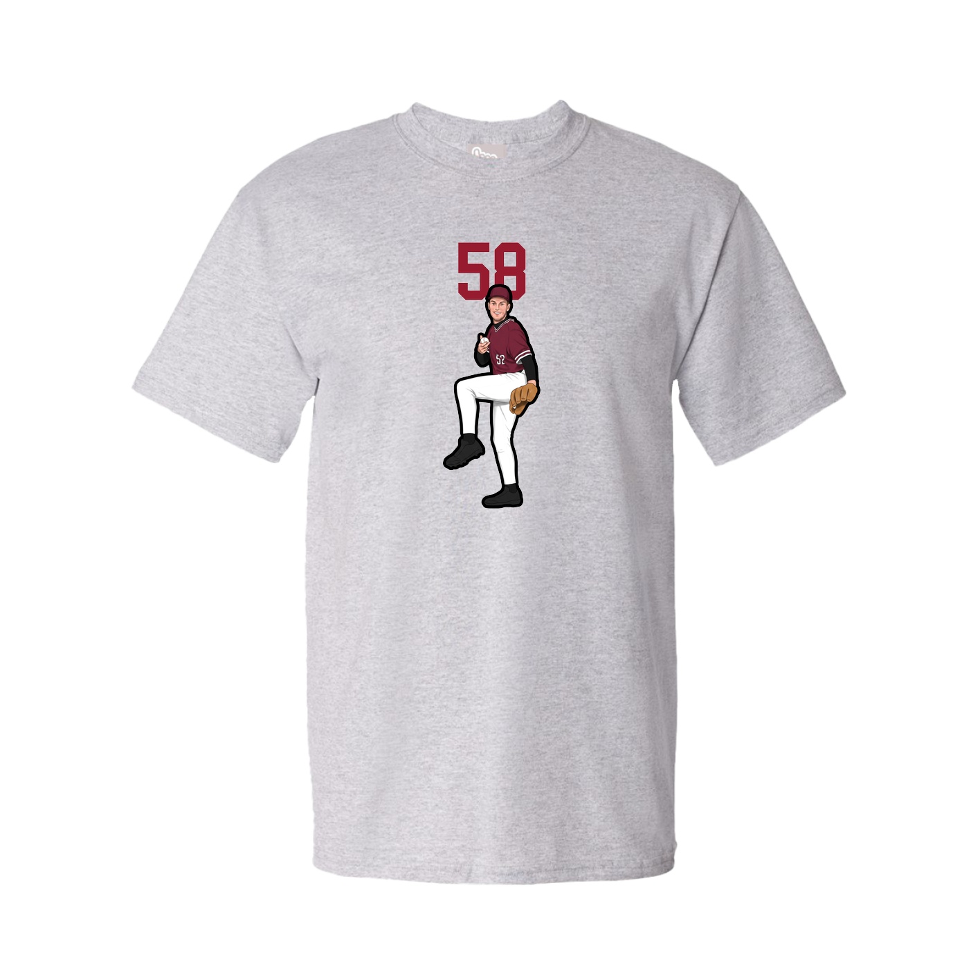 Tee — Number Top in Grey