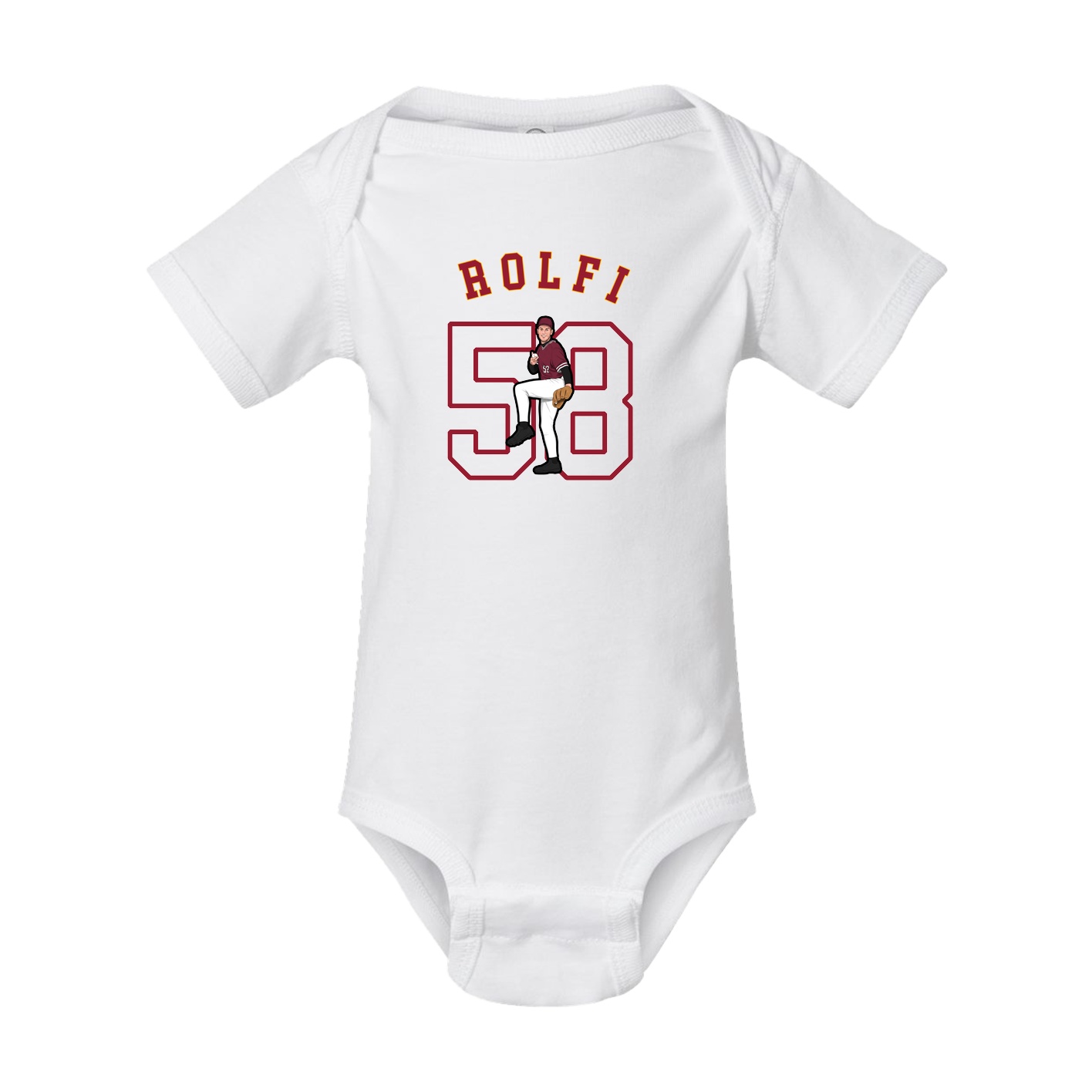 Baby Onesie — Shirsey Arch in White