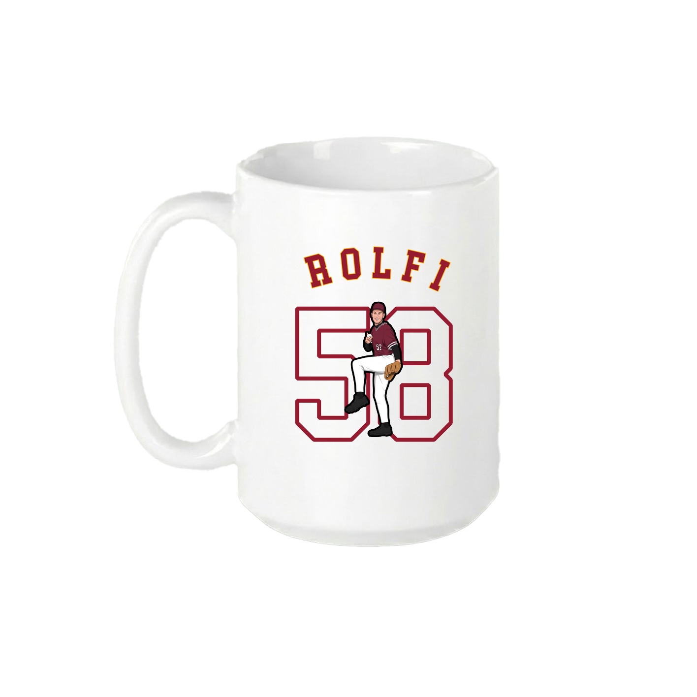 15oz Coffee Mug — Shirsey Arch in White