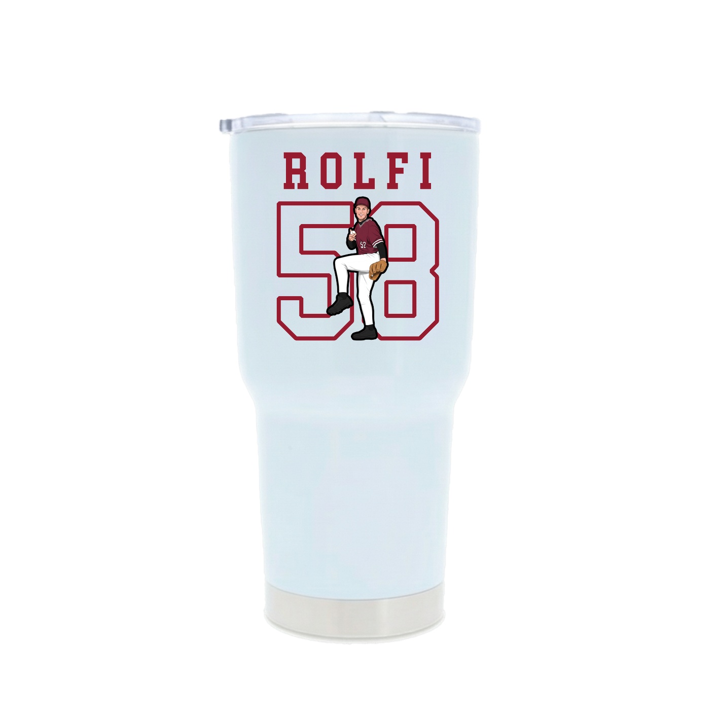30oz Stainless Steel Tumbler — Shirsey in White