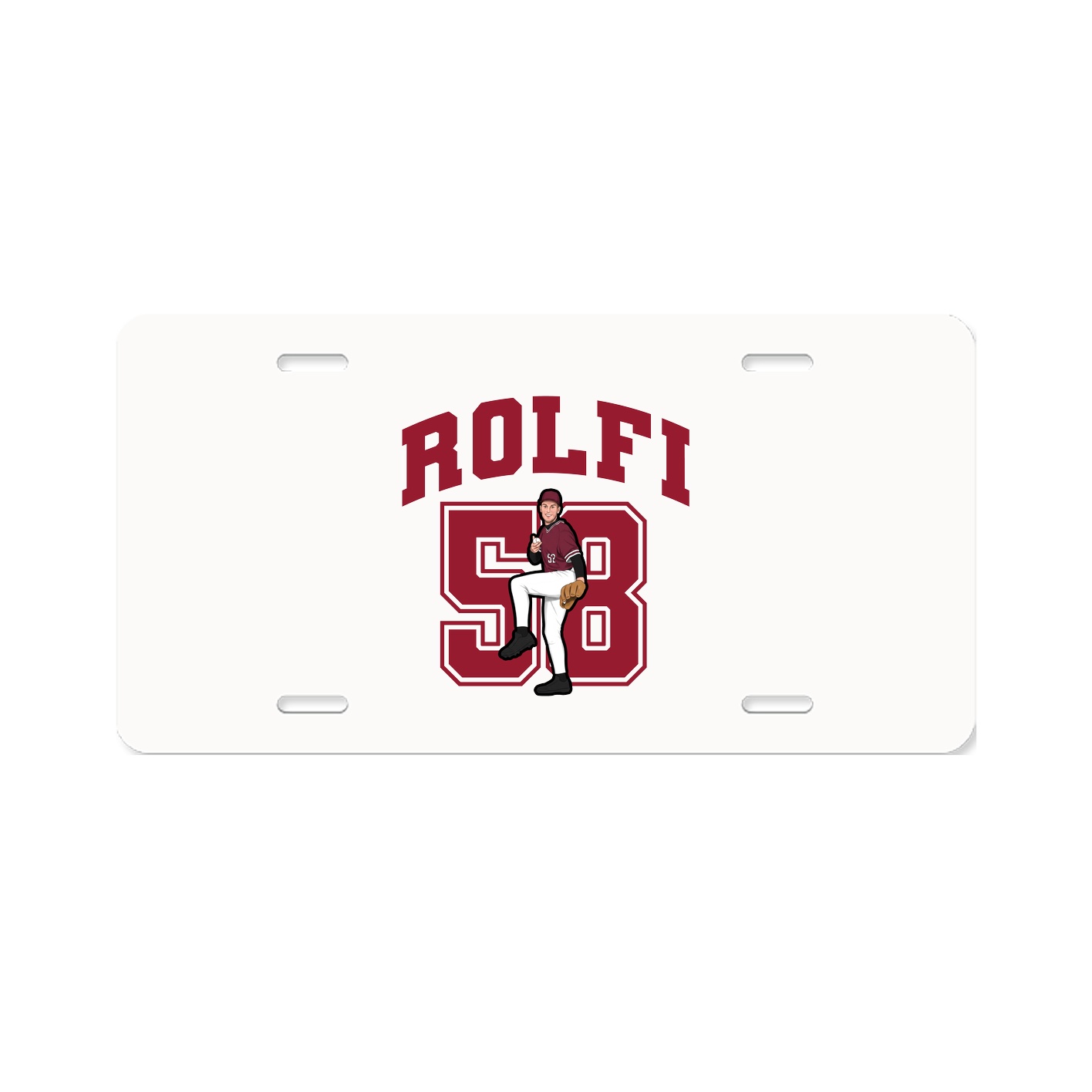 License Plate — Number in Classic
