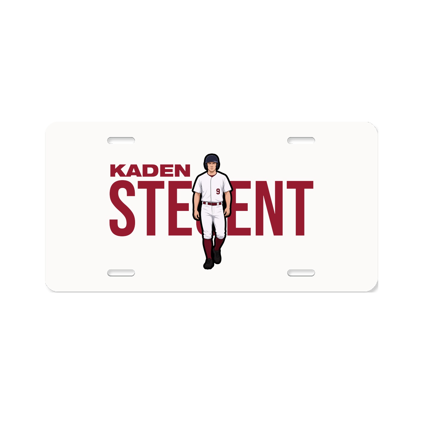 License Plate — Player Name in Classic