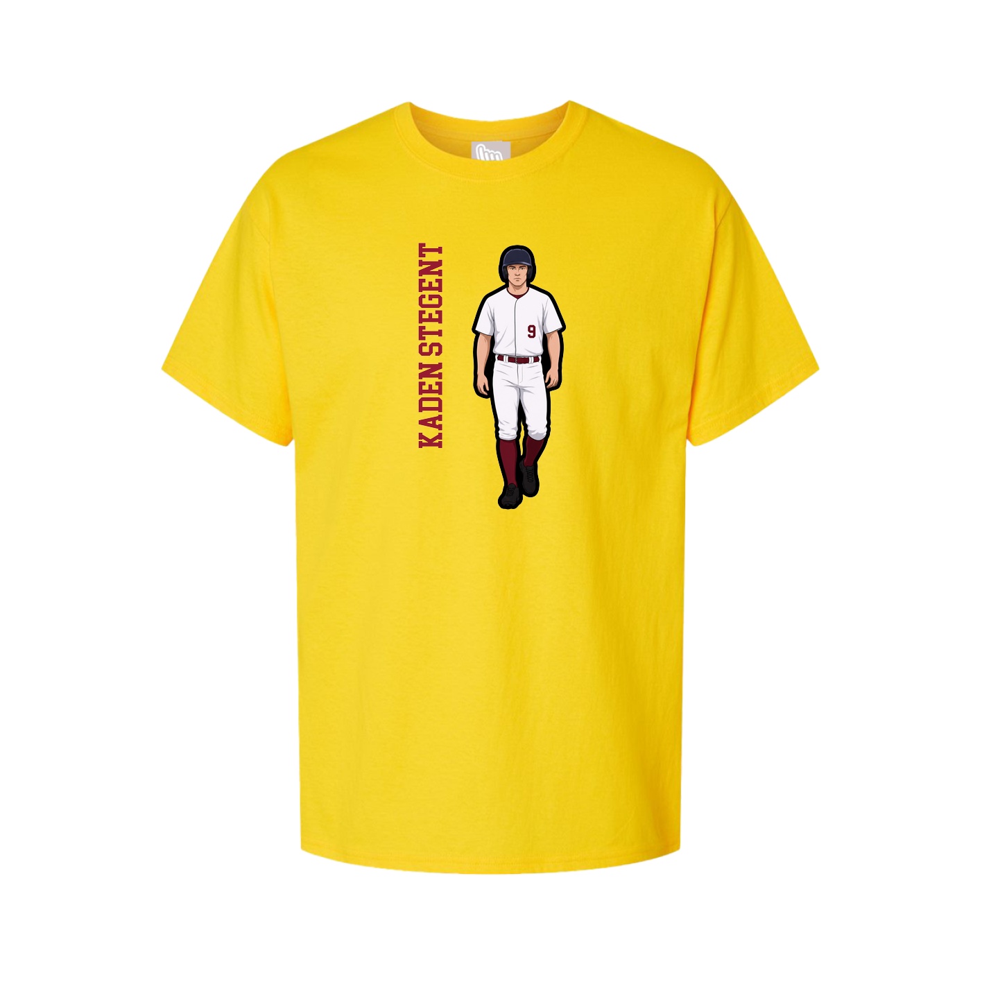 Tee — Name Vertical in Gold