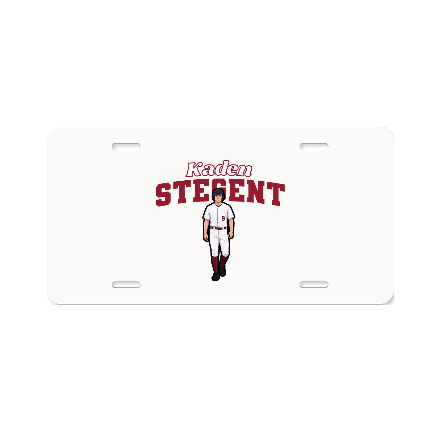 License Plate — Name Arch in Classic