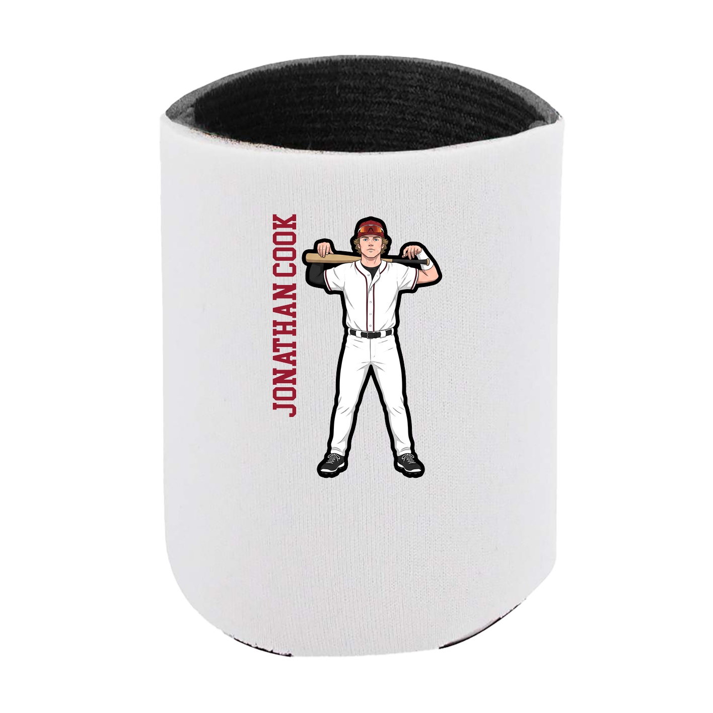 Can Holder — Name Vertical in White