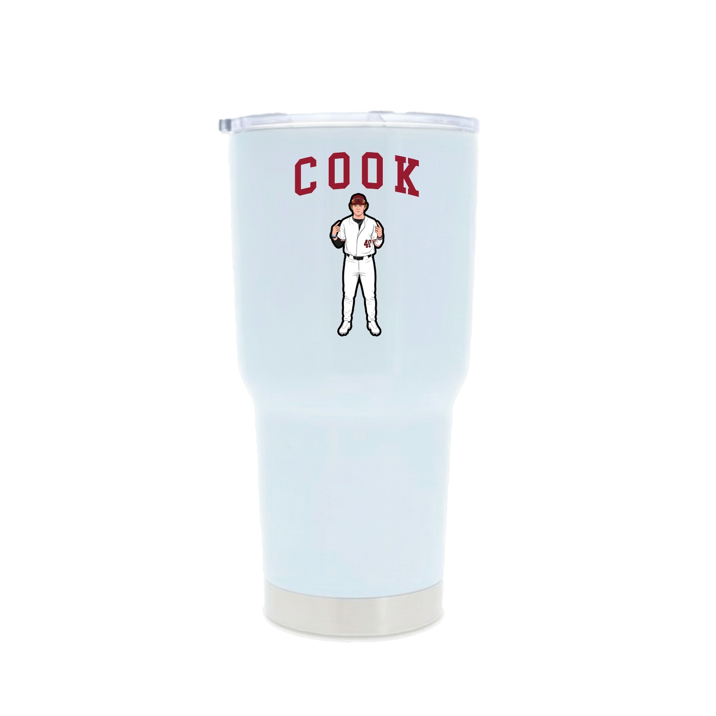 30oz Stainless Steel Tumbler — Shirsey in White