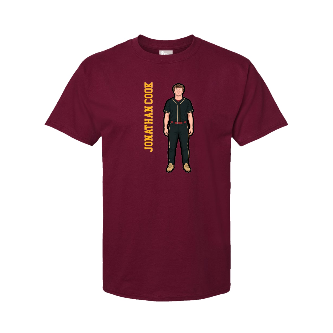 Tee — Name Vertical in Cardinal