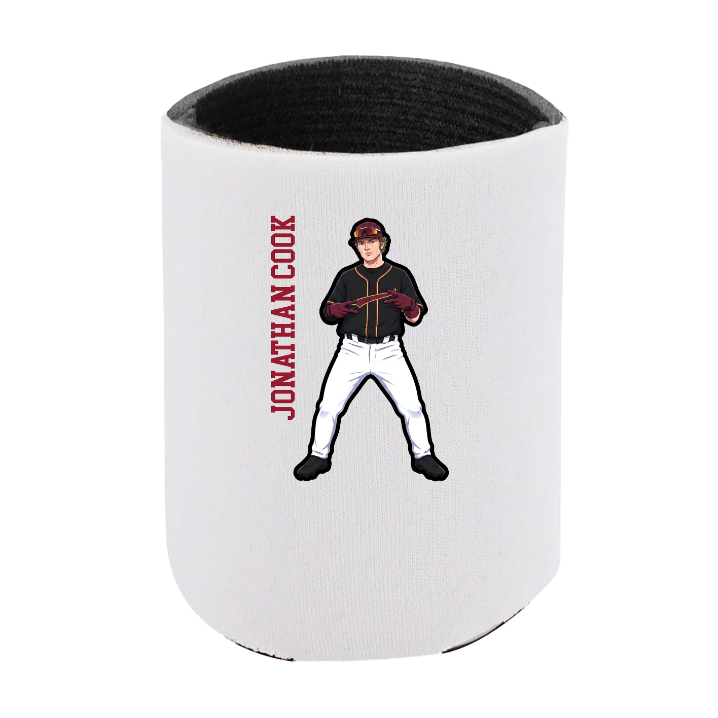 Can Holder — Name Vertical in White