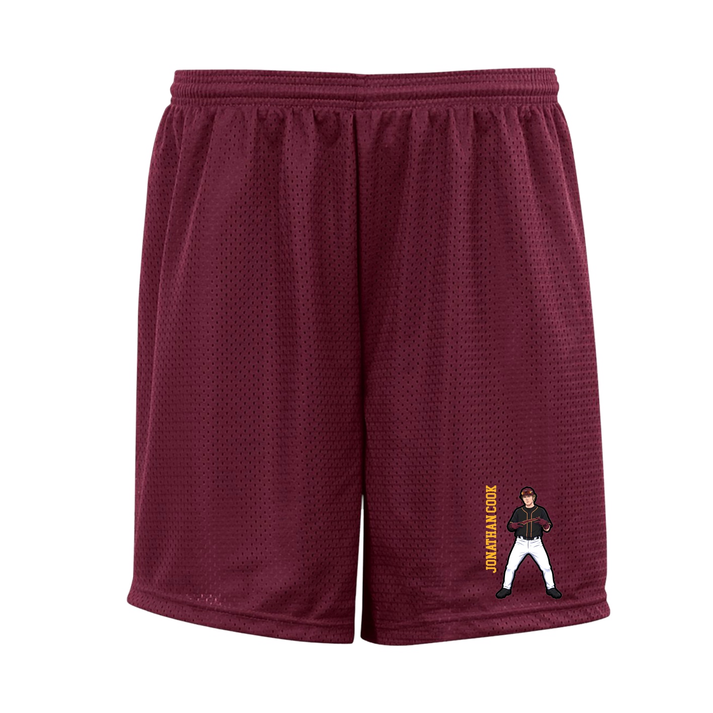 Shorts — Name Vertical in Cardinal