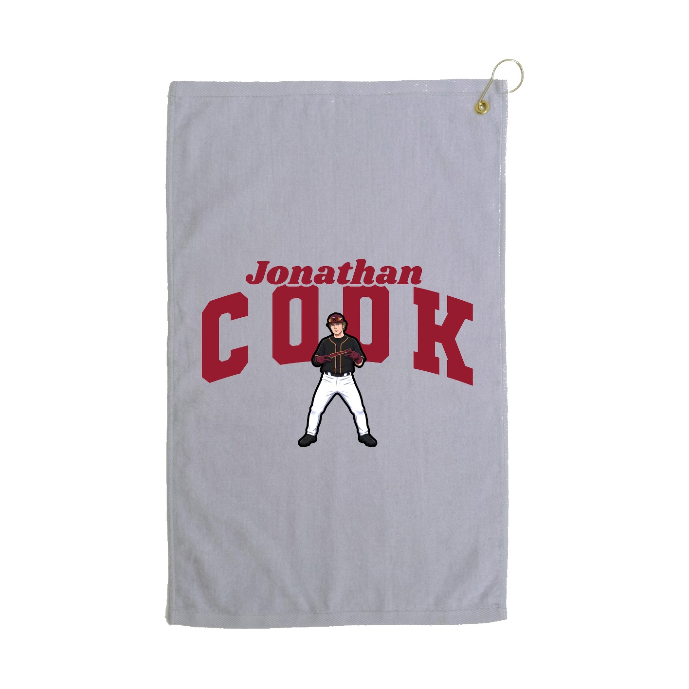 Golf Towel — Signature Arch in Grey