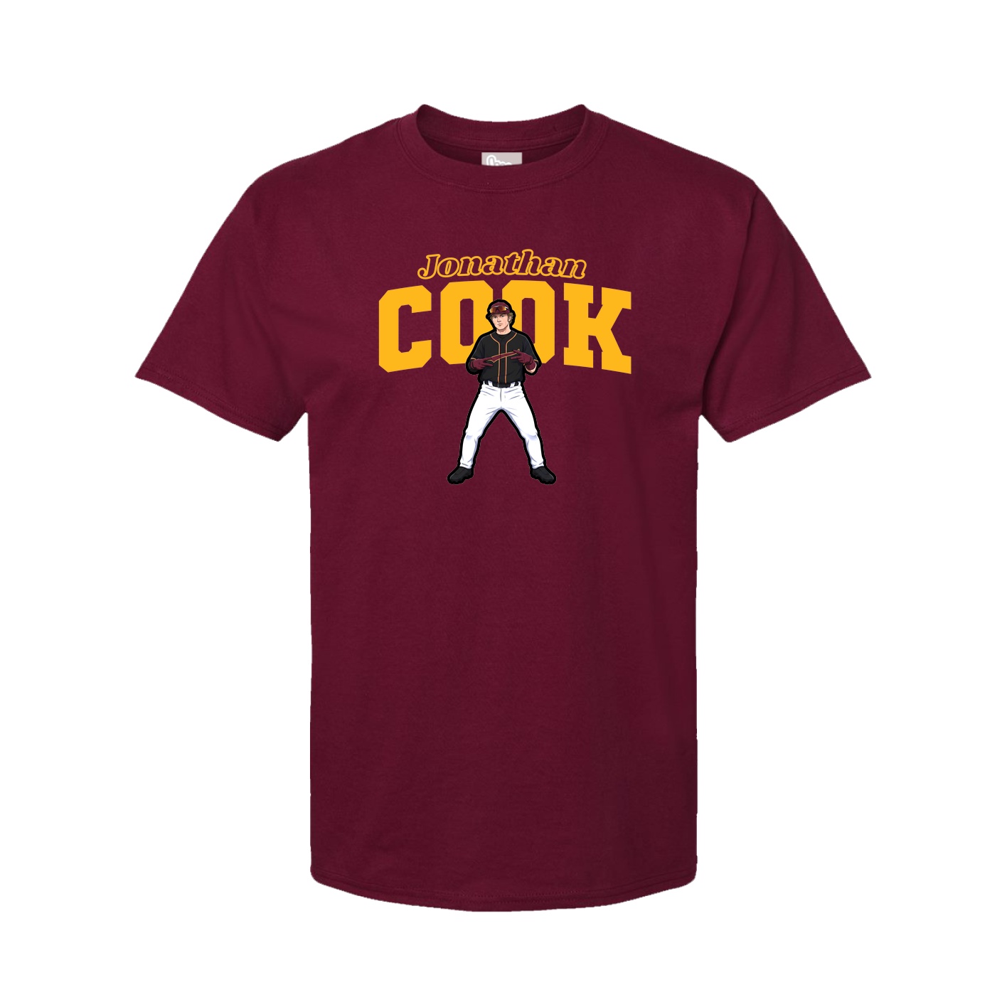 Youth Tee — Name Arch in Cardinal