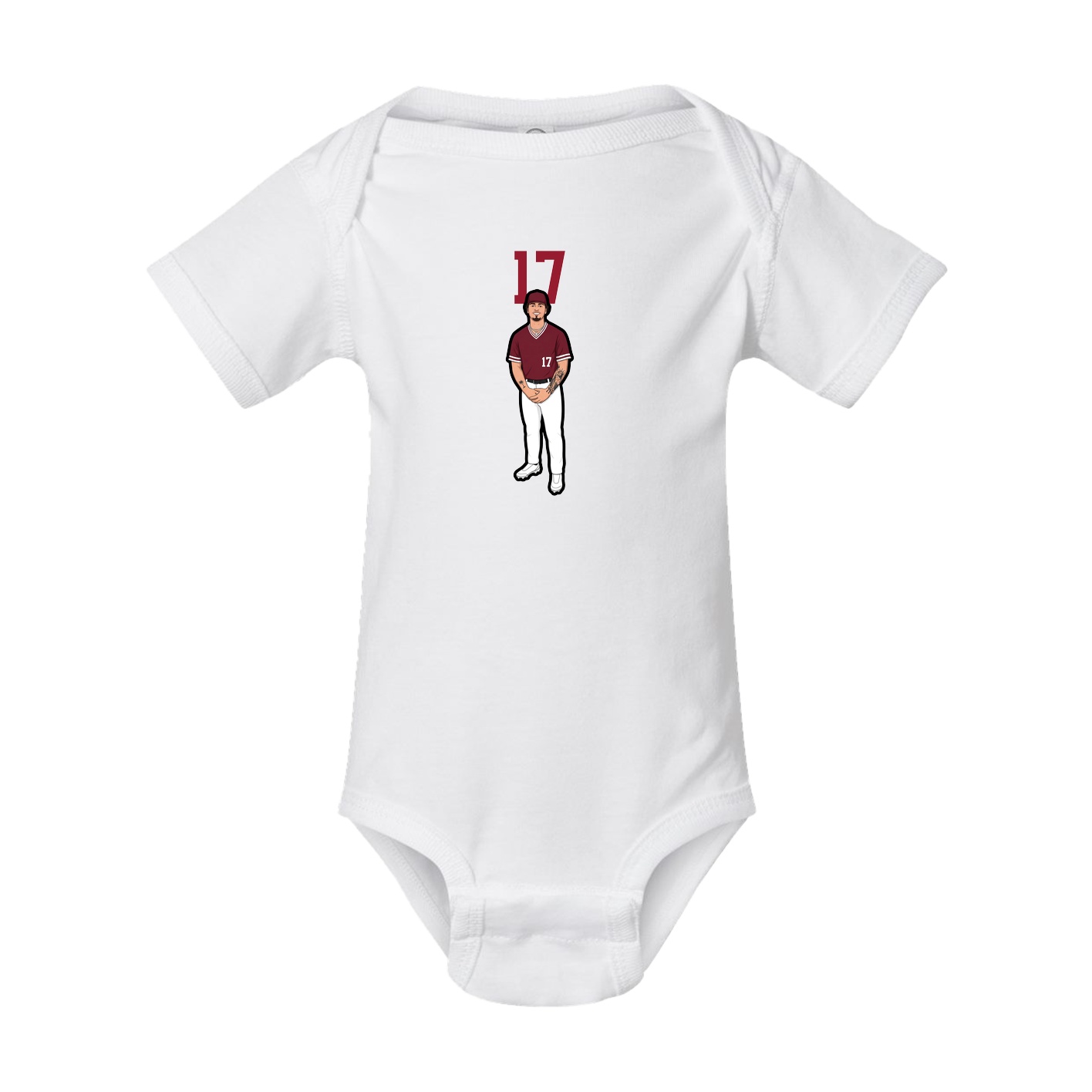Baby Onesie — Number Top in White