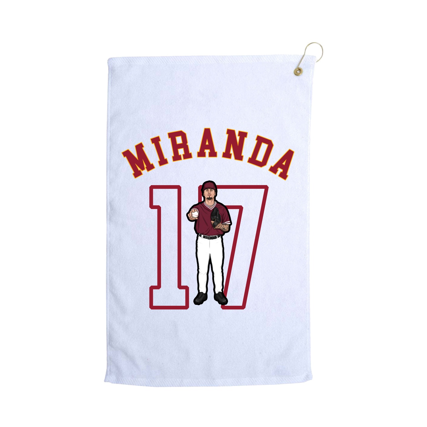 Golf Towel — Shirsey Arch in White