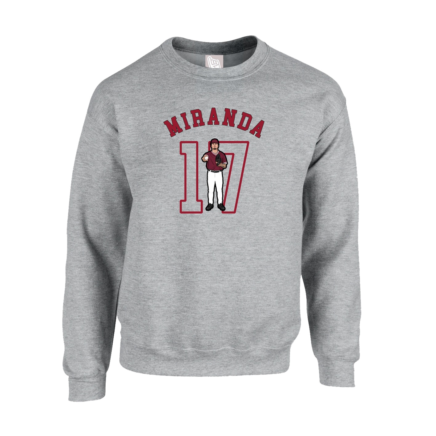 Fleece Crew — Shirsey Arch in Grey