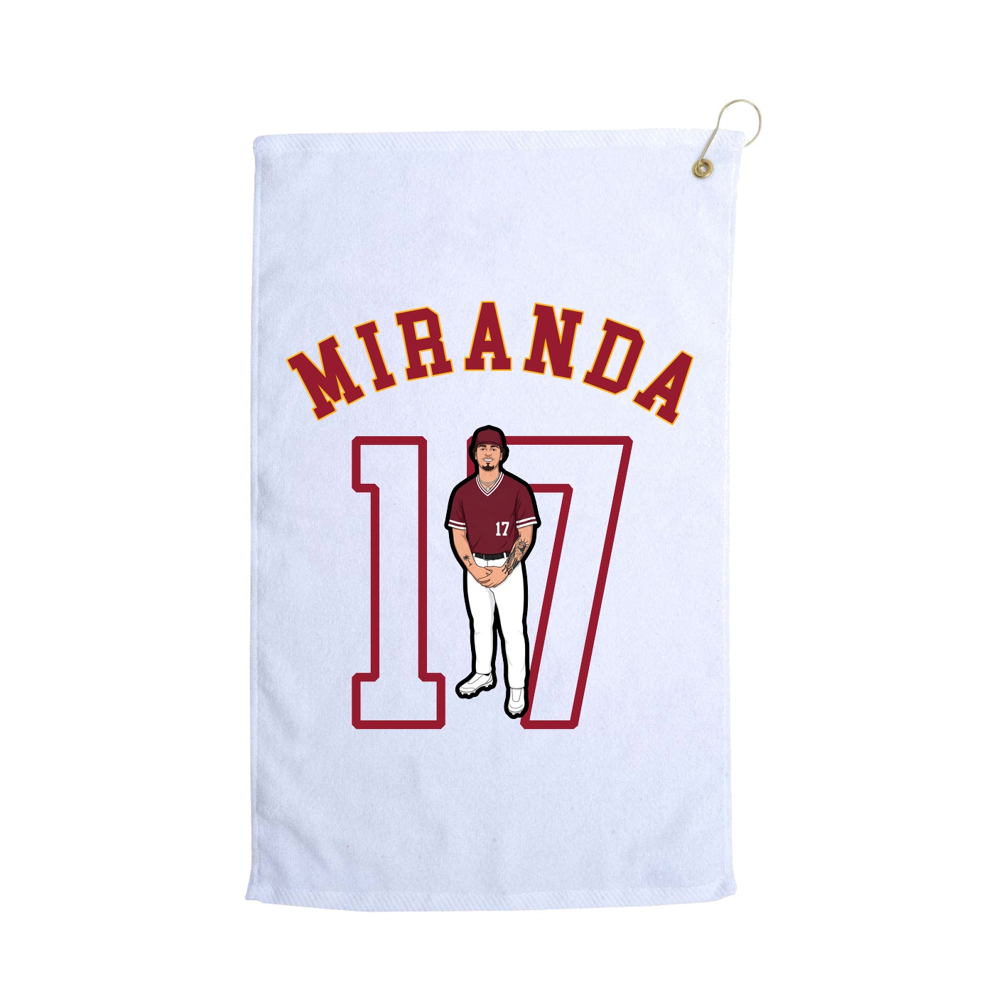 Golf Towel — Shirsey Arch in White