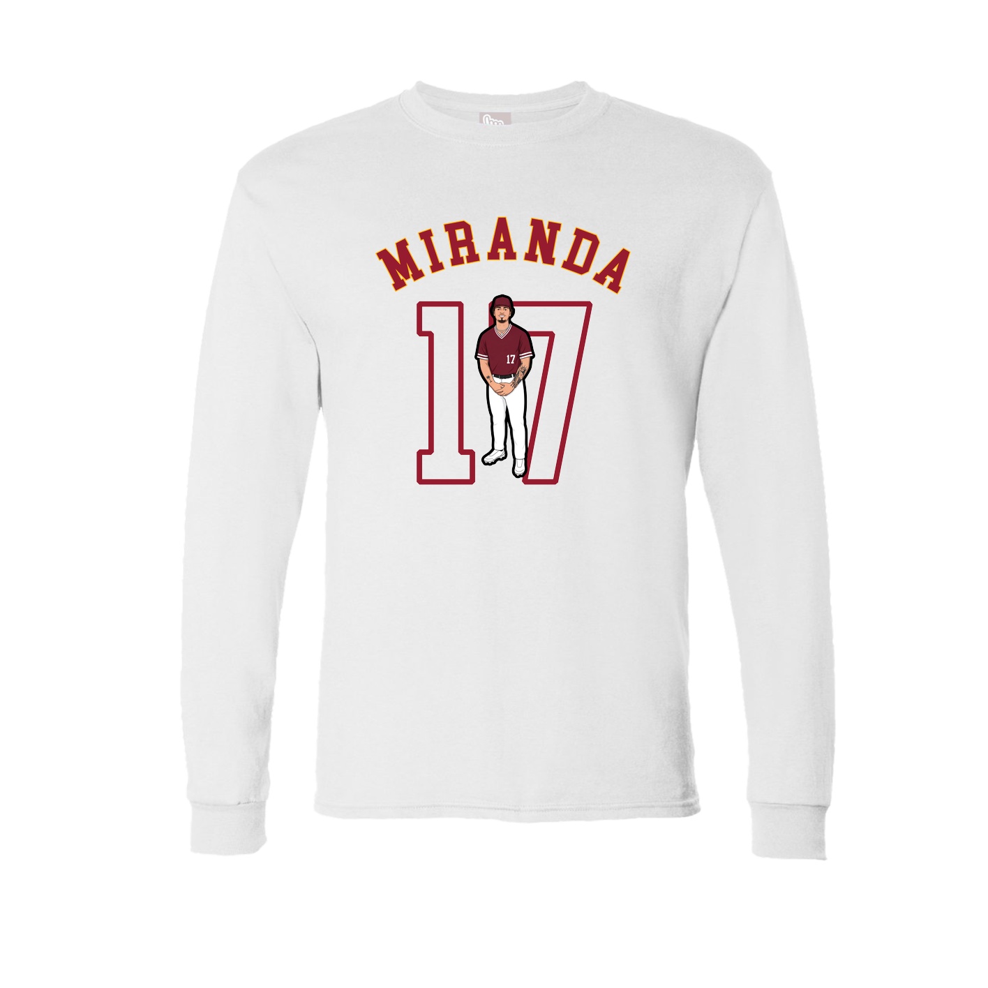 Long Sleeve Tee — Shirsey Arch in White