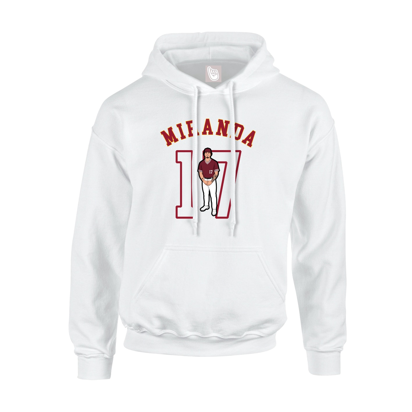 Hoodie — Shirsey Arch in White