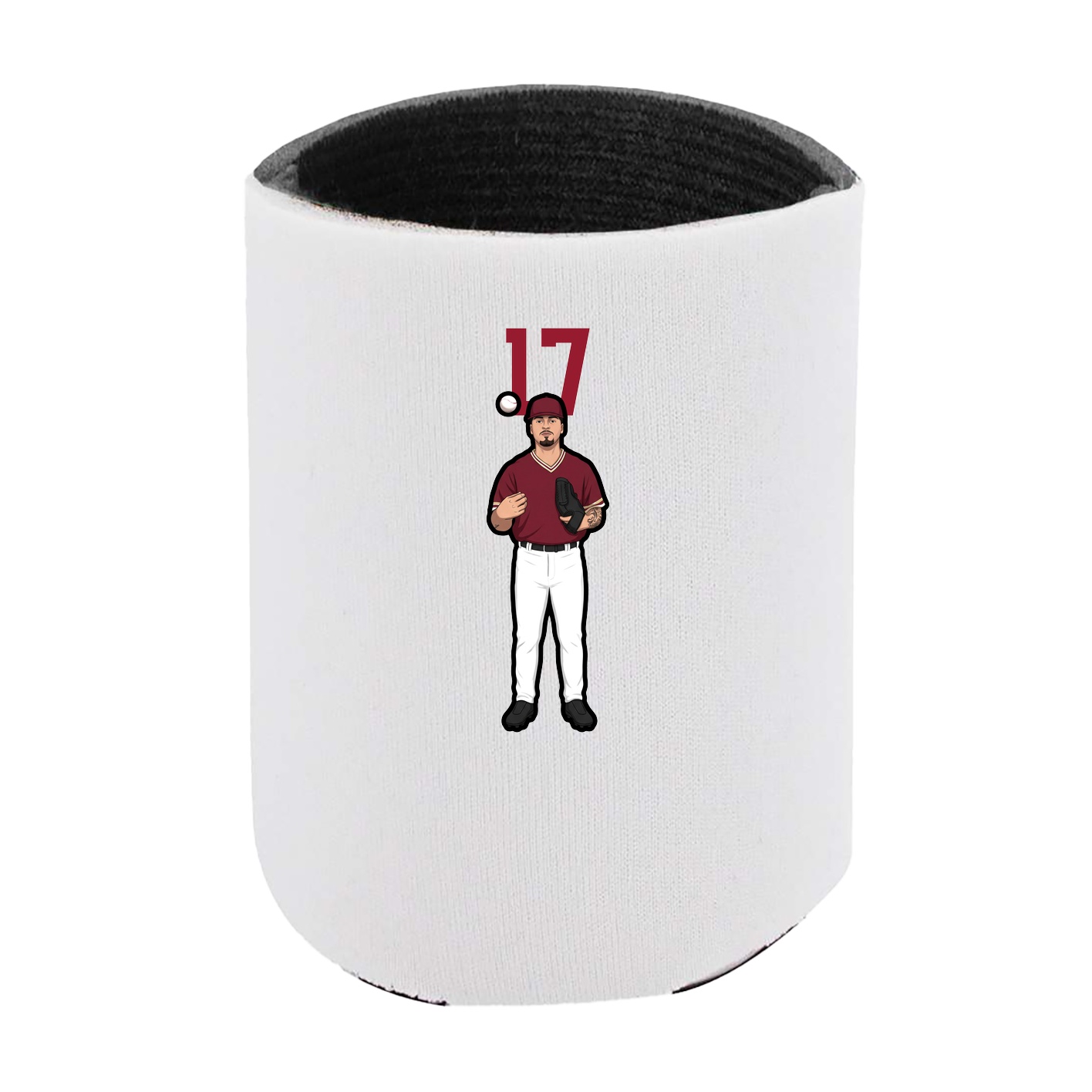 Can Holder — Number Top in White