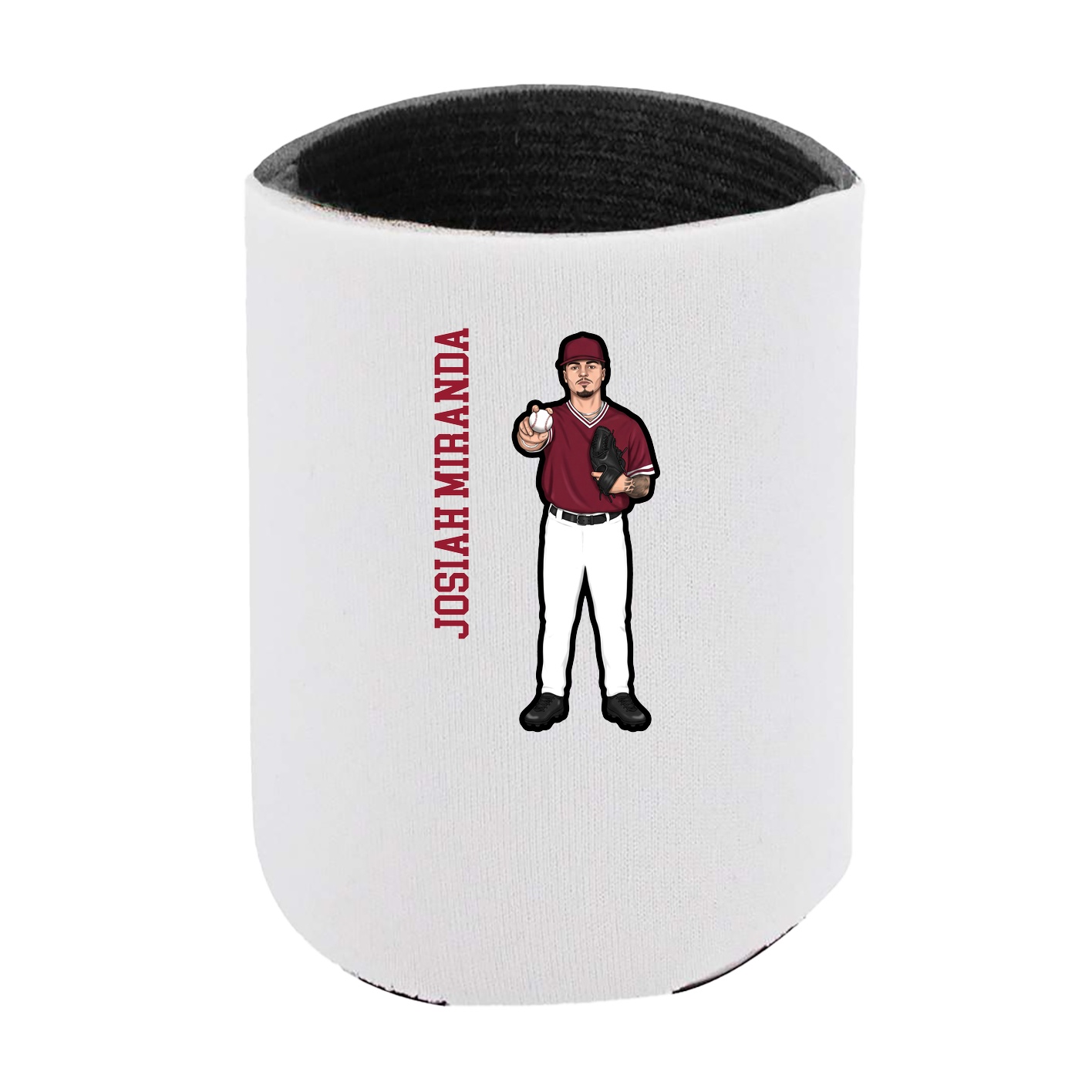 Can Holder — Name Vertical in White