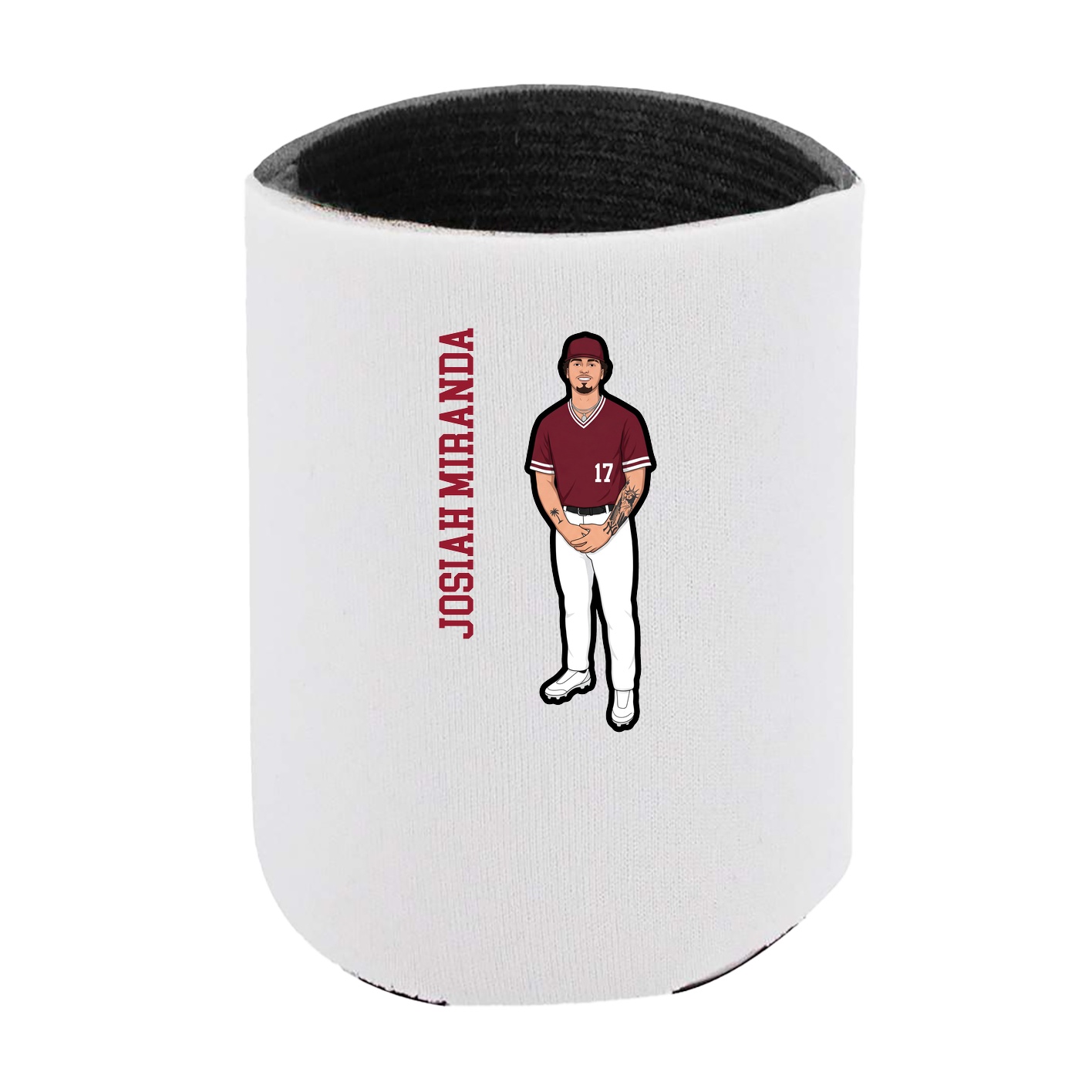Can Holder — Name Vertical in White