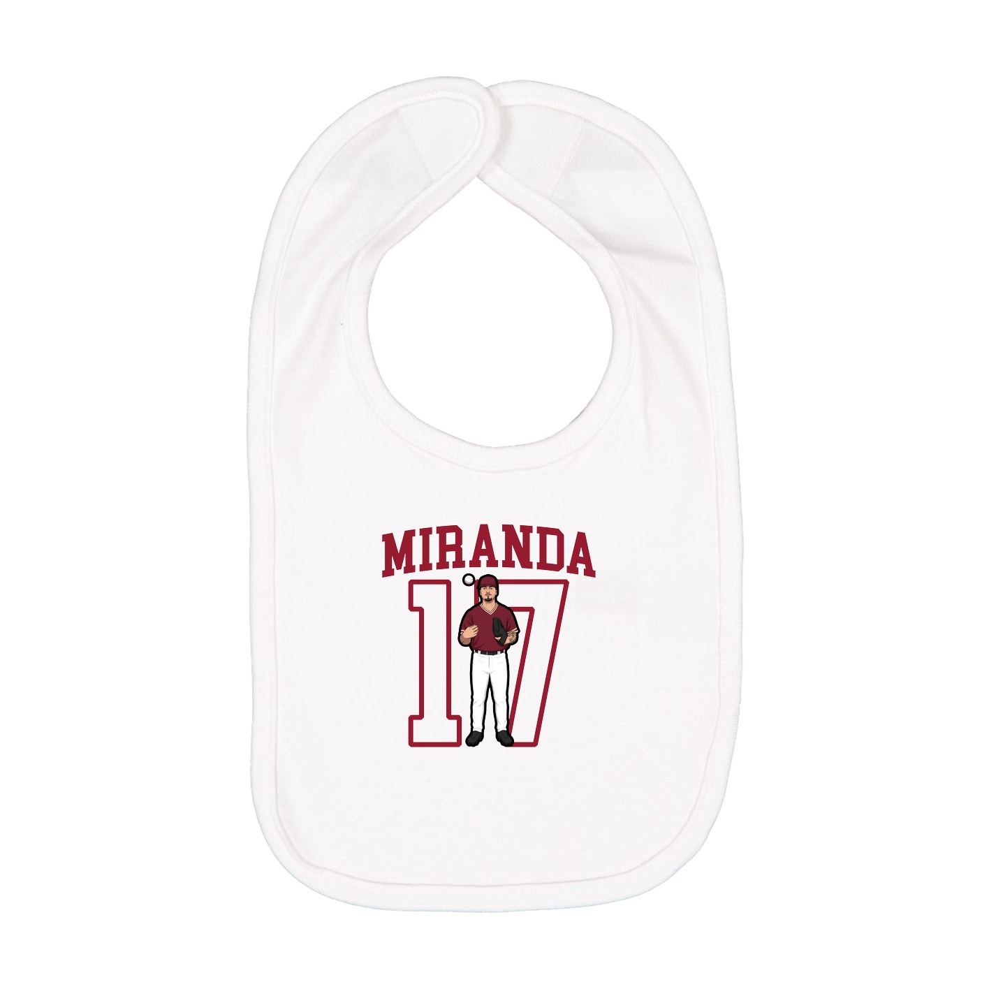 Infant Bib — Shirsey in White
