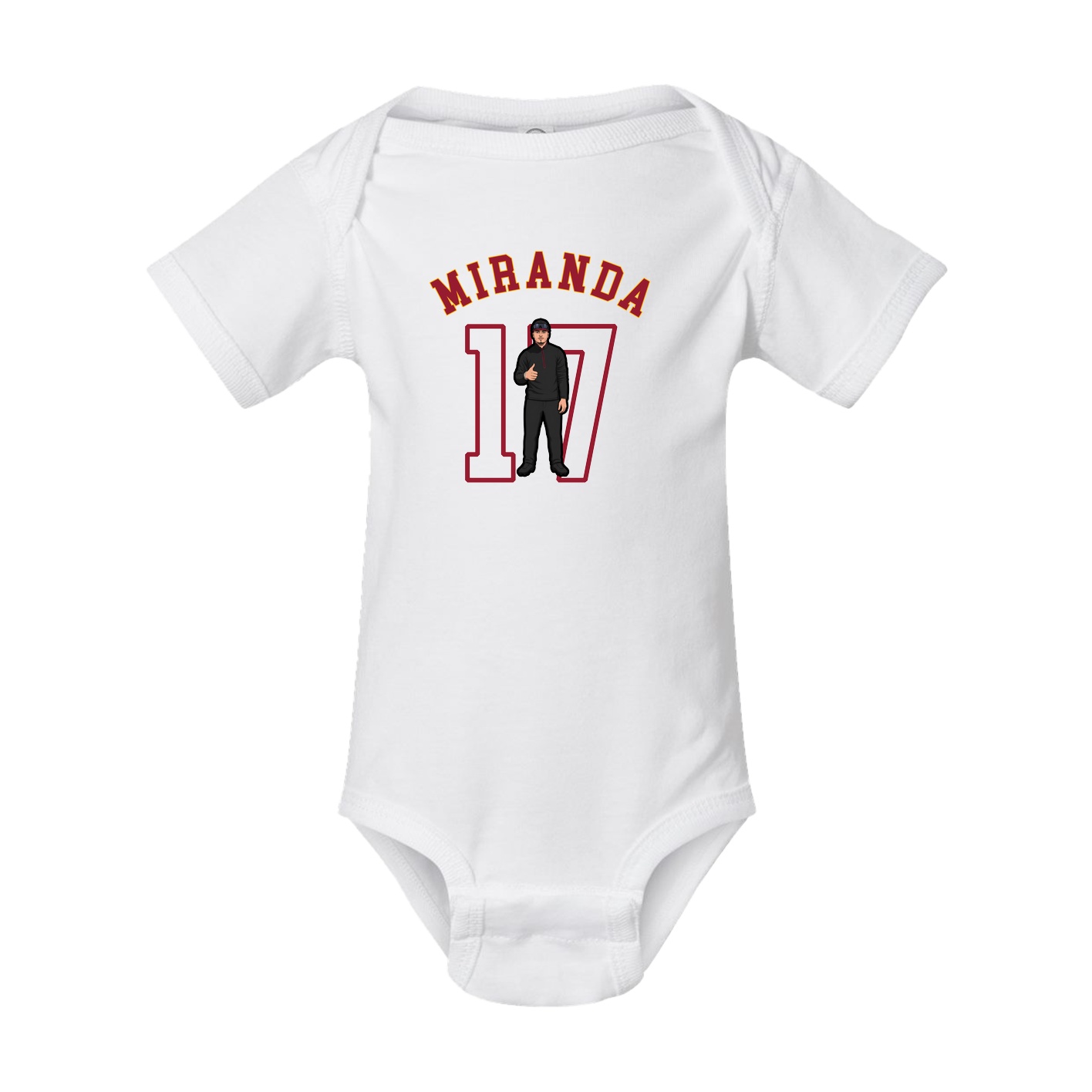 Baby Onesie — Shirsey Arch in White