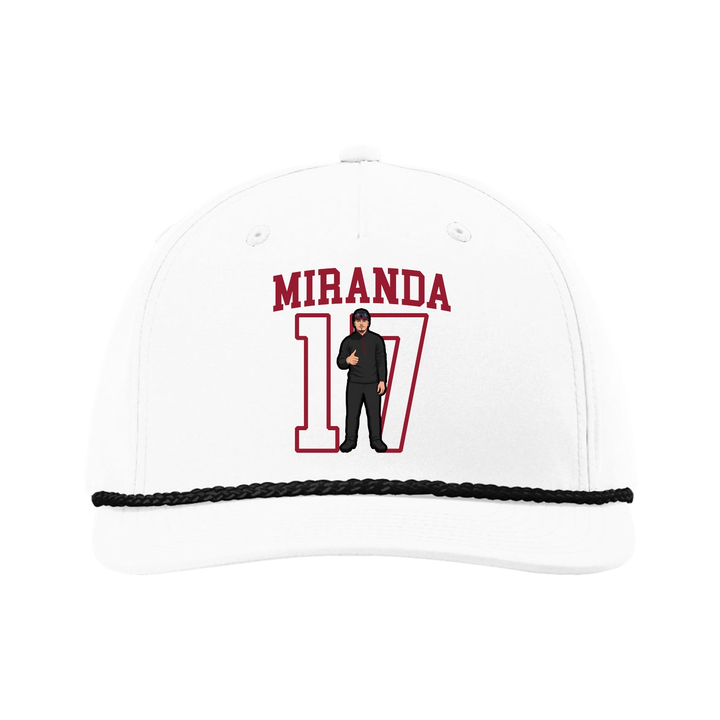 Five-Panel Classic Rope Cap — Shirsey in White