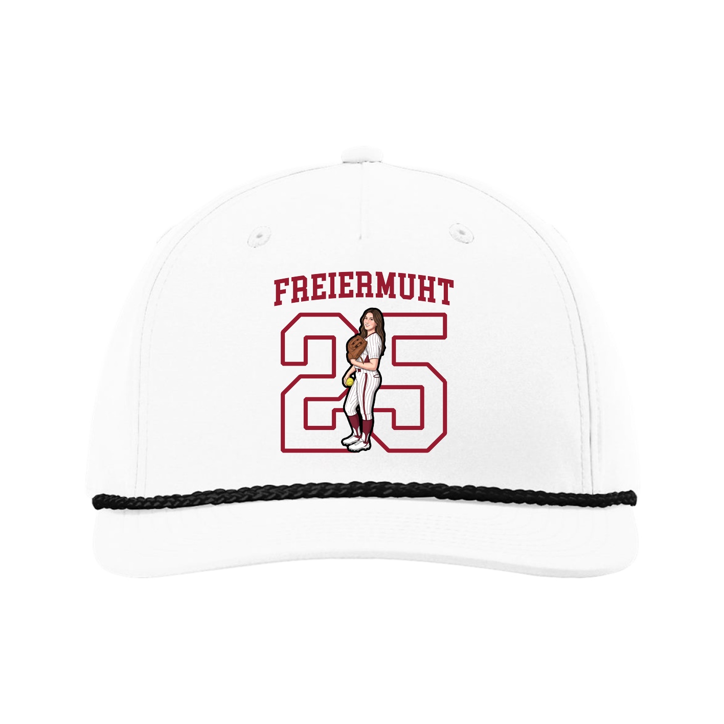 Five-Panel Classic Rope Cap — Shirsey in White