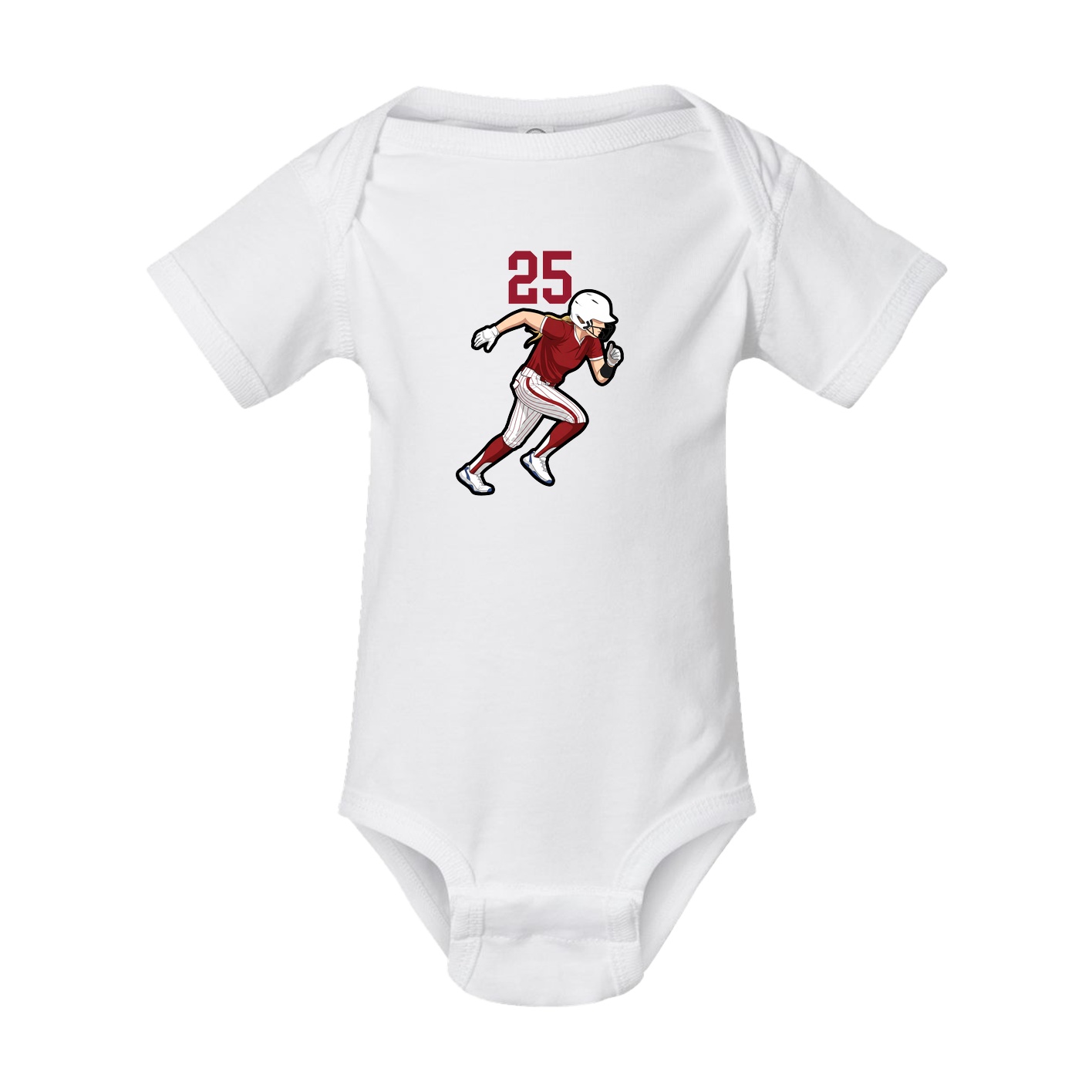 Baby Onesie — Number Top in White