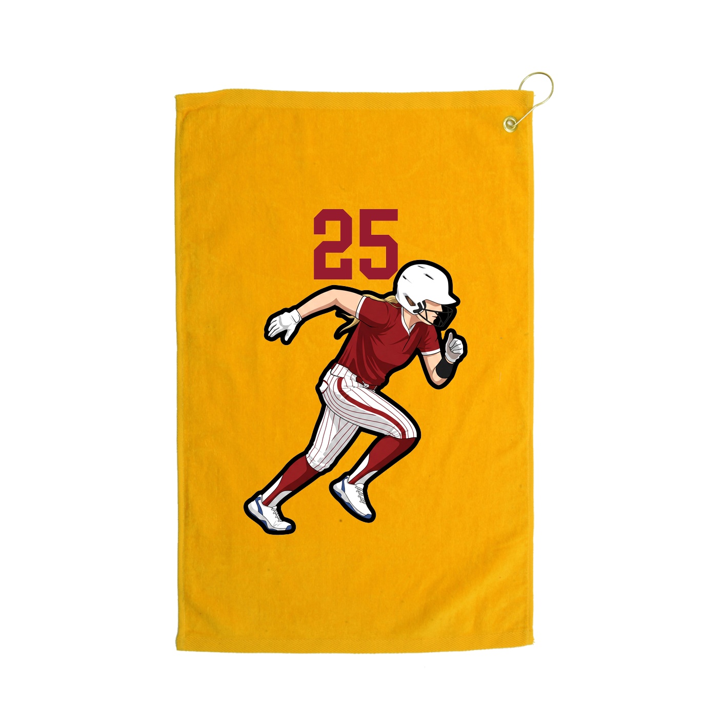 Golf Towel — Number Top in Gold