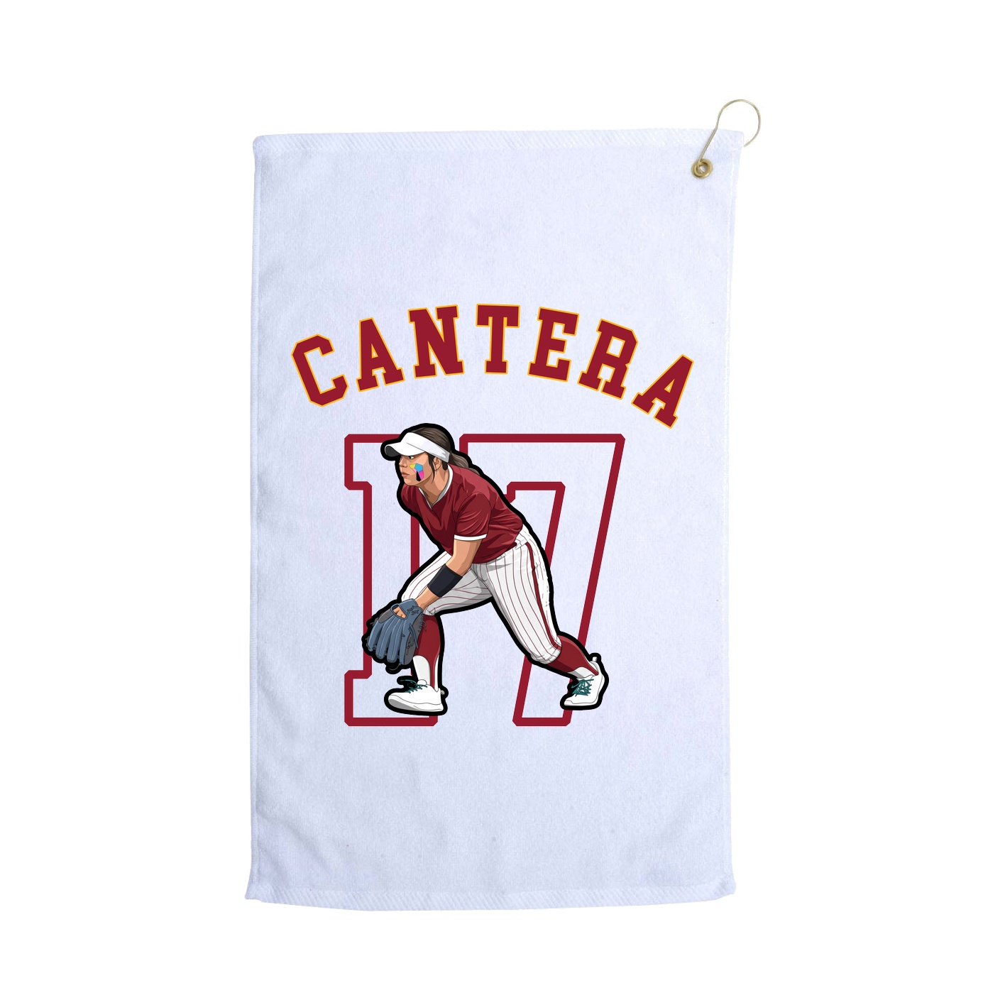 Golf Towel — Shirsey Arch in White