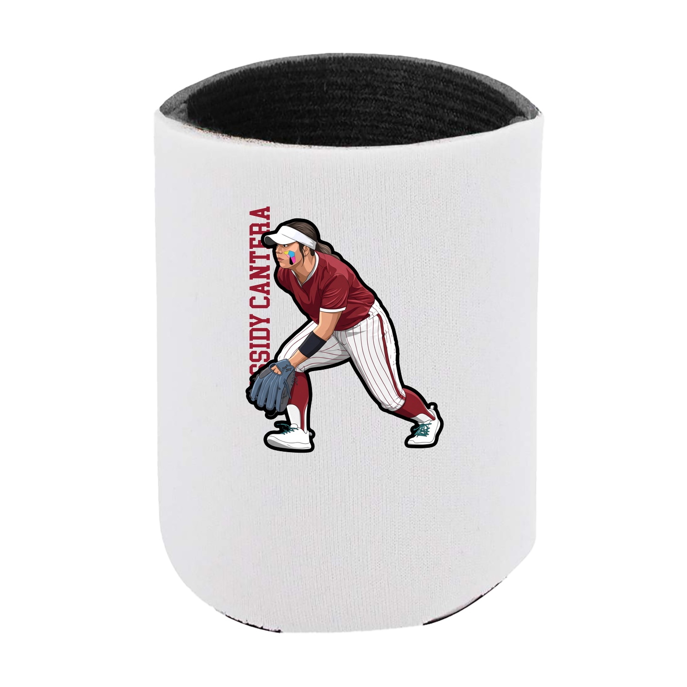 Can Holder — Name Vertical in White