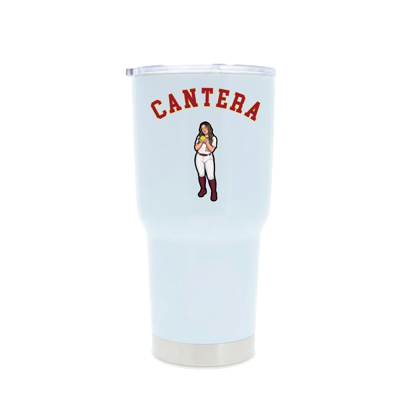 30oz Stainless Steel Tumbler — Shirsey Arch in White
